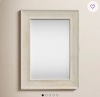 Joss & Main 30-1/2" H Rectangle Wood Framed Wall Mirror with Rattan Detail, Natural Oak, New in Box $299