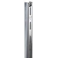 Knape and Vogt 87 Series 96" Single Slotted Shelf Standard White/87 Series 72" Single Slotted Shelf Standard Anochrome/Asst New Asst