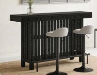 George Oliver Modern Home Bar Unit Bar Table with 2-Tier Shelves and Footrest New in Box $599