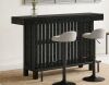 George Oliver Modern Home Bar Unit Bar Table with 2-Tier Shelves and Footrest New in Box $599