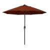 California Umbrella 9 ft. Aluminum Market Auto Tilt Crank Lift Bronze Patio Umbrella in Brick Pacifica New in Box $299