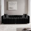 Georg eOliver 87.4'' Modern Bubble Couch with 2 Pillows, Premium Boucle Sofa 3 Seater Couch, Fluffy Loveseat Marshmallow Sofa with Density Foam Cushions for Living Room/Bedroom,Home/Office (Black, 3 seater) , (2 Boxes), New in Box $1,299