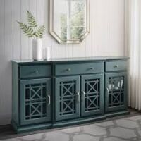 Walker Edison Landon 60-Inch Tiered Fretwork Sideboard TV Stand New in Box $1299