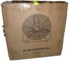 Wock 30 in. Industrial Drum Fan, 3-Speed ​​14000 CFM High Velocity Air Mover for Warehouse, Workshop, Factory, BlackNew in Box $599 - 2