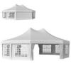 Outsunny 29 x 21 ft. Canopy Party Event Tent with 2 PullBack Doors ColumnLess Event Space 8 Cathedral Windows White (3 Boxes) New in Box $1299