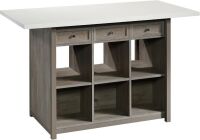 Sauder Durable Craft Work Table with Storage in Mystic Oak New in Box $899