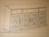 Walker Edison Landon 60-Inch Tiered Fretwork Sideboard TV Stand New in Box $1299 - 2