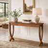 TRIBEWOOD Solid Wood Console Table for Entryway, 63-Inch Narrow Sofa Table (Light Brown) New in Box $499