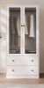 Ebern Designs 20" D Armoire Wardrobe Closet With Fluted Glass And Drawers, 71" H Clothing Storage Cabinet With Hanging Rod And Soft-Close Doors $799