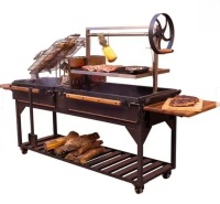 Backyard Discovery Argentine Santa Maria XL Wood Fire & Charcoal Grill New In Box $2999