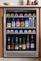 Ca'Lefort 24 inch 220 Cans(12 oz.) Beverage Cooler Beer Drink Refrigerator Built-in or Under-Counter Fridge Quiet Compressor New in Box Factory sealed $899