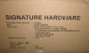 Signature Hardware 72" Novak Double Teak Vanity Cabinet - Teak New in Box $699 - 2