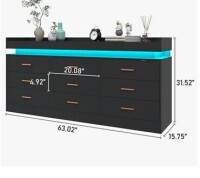 Wrought Studio Helaina 9 Drawer 63.02" W Dresser New in Box $599