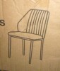 Latitude Run Faux Leather Solid Back Dining Side Chair With Stable Steel Legs in Black $299 - 2
