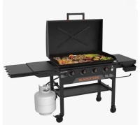 Blackstone 4-Burner 36" Omnivore Griddle with Hood and Extendable Side Shelves New in Box $899