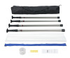 VEVOR Dust Barrier Poles, 12 Ft Barrier Poles, Dust Barrier System with 4 Telescoping Poles, Carry Bag and 32.8x13.12 Ft Plastic Film, for Interior Decoration, Painting New In Box $199