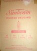 Sunbeam Electric Royal Luxe Microplush Heated Blanket, 12 Heat Settings, 12-Hour Auto Shut-Off, Fast Heating, Warm & Cozy, Machine Washable, Cabernet Color, Twin (84" x 62") New In Box $99 - 2
