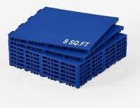VEVOR Dryland Tiles for Hockey Floor Mat, 12 x 12 in 8 Pcs Interlocking Versatile Training Surface, Dance Floor Tiles, Hockey Training Equipment Board for Shooting (Blue, 8 sq. ft/Box) New In Box $89