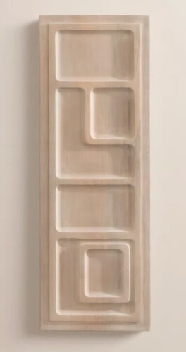 AllModern Tala Solid Wood Panel Wall Art Plaque, 36'' H X 12.5'' W New In Box $299