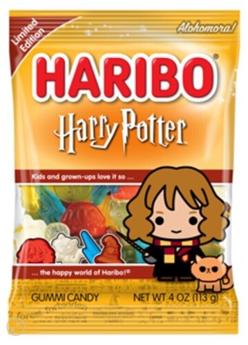 Harry Potter Hermione Haribo Gummies Mix 4 oz Bag / Trolli Sour Brite Tropical Llamas Gummi Candy, 3 oz / Assorted