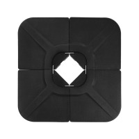 Arlmont & Co. Haque 200 Lbs 4 Piece U Shape Plastic Free Standing Umbrella Base New In Box $199