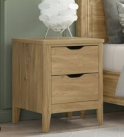 Millwood Pines Haven 2 Drawer Nightstand, Bedside Table with Storage Drawers, Night Stand for Bedroom, End Table or Side Table for Living Room, 15.7" D x 18.7" W x 21.7" H New In Box $299