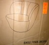 Rohasid Boucle 360 Degree Swivel Accent Barrel Armchair with Solid Wood Frame, No Assembly Upholstered Reading Chair, White, New in Box $499 - 2