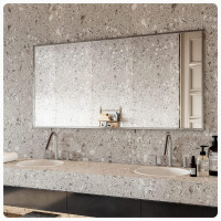 Eviva 48" x 30" Sax Polished Chrome Wall Mirror, New in Box $499