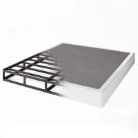 Alwyn Home Ndayisenga 5" Low Profile Metal Box Spring with Frabric Cover, Basics Mattress Foundation, Heavy Duty Steel Slat Support, Easy Assembly, King Size $299