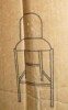 ModernLuxe Galen Upholstered Barstool Antique Bronze Metal Finish Frame with Brown Faux Leather $499 - 2