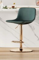 Wade Logan Chaquilla Swivel Upholstered Adjustable Height Counter Stool with Metal Frame New In Box $299