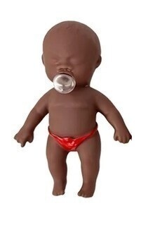 TPR Squishy Baby Doll Bubble Pacifier Slow Rebound Stress Relief Fidget Toy New In Box