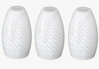 Wrought Studio&trade; 3 Pack 7.64 in. Milk Shiny Fish Scale Pattern Pendant Light Shade (Set of 3) New In Box $199