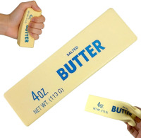 4oz Salted Butter Design Stress Relief Fidget for Adults, Realistic Sensory Squishies for Desk Decor & Anxiety Relief New