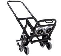 VEVOR Stair Climbing Cart, 260 lbs Capacity, Portable Folding Trolley Cart, For Home, Groceries, and Warehouse, with Telescoping Handle, 6 Wheels, 2 Bungee Cords, Stable Dual-Mode Stair Climber Dolly New In Box $199