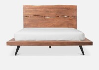Moe's Home Collection Madagascar Platform Bed Queen Size (2 Boxes) New Open Box $2099