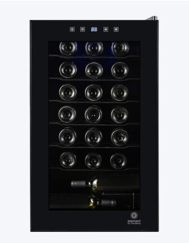 Vinotemp 19.87-in W 45-Bottle Capacity Black Freestanding Wine Cooler On Working $599