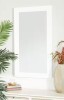 Litton Lane 42 in. x 24 in. Rectangle Framed White Wall Mirror New In Box $399