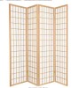 Red Lantern 6 ft. Natural 4-Panel Room Divider New in Box $299