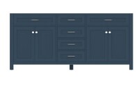 Alya Bath HE-101-72D-B 72 in. Norwalk Double Vanity Cabinet, Blue New In Box $2099