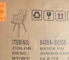 Corrigan Studio Modern Upholstered Leather Swivel Dining Chair in Beige New In Box $399 - 2