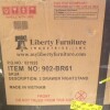 Liberty Furniture Belmar 3 Drawer Nightstand in Washed Taupe and Silver Champagne New In Box $599 - 2