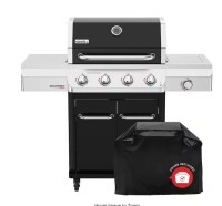 Nexgrill Gourmet Pro 4 Burner Propane Gas Grill with Side Burner in Black New in Box $799
