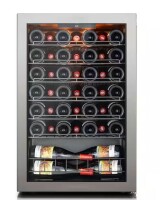 Ca'Lefort 21.7 in. W 46-Bottle Freestanding Wine Cooler Mini Fridge Cellar Cooling Unit in Stainless Steel Wave Racks New in Box $699