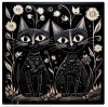 Lark Manor Cats in the Night 54" x 54" New in Box $799