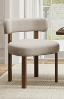 Hokku Designs Upholstered Solid Wood Dining Chair Side Chair in Camel New in Box $399
