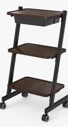 Tasalon 3 Tier Salon Trolley Cart With Storage Tray, Esthetician Beauty Rolling Cart, Spa Beauty Machine Trolley Stand For Beauty Instrument Storage New in Box $299