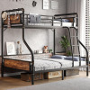 Jocoevol
Metal Bunk Bed Twin Over Full, Industrial Bunkbeds Heavy Duty Bed with 
Safety Guard Rails and Space-Saving Design, Steel Bed for School, 
Bedroom (Vintage Brown) New Open Box $399