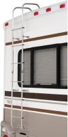 Surco 502L Universal Straight RV/Motorhome Aluminum Exterior Ladder - Compatible with All RVs with Vertical Rear Panel Regardless of Make or Model; Brite Dipped Polished Finish New $699