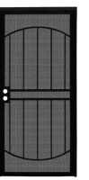 Unique Home Designs 36 in. x 80 in. Arcada Black Surface Mount Outswing Steel Security Door with Expanded Metal Screen Similar to Picture New $799